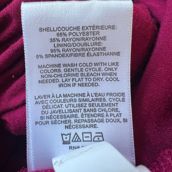 Express Maroon Ribbed Bodycon Midi Dress - Picture 6 of 6